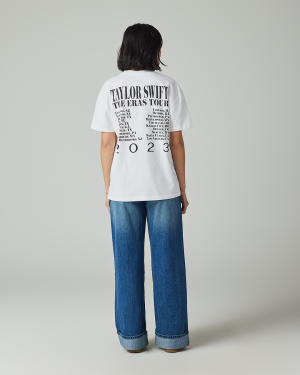 Taylor Swift | The Eras Tour Through LA White T-Shirt