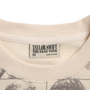 Taylor Swift | The Eras Tour Cropped Beige Pullover