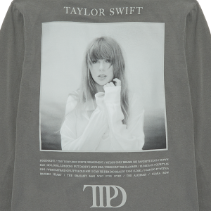 The Tortured Poets Department Gray Photo Long Sleeve T-Shirt