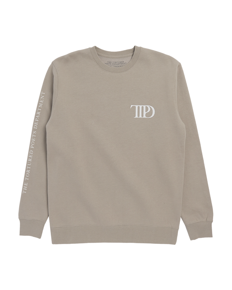 The Tortured Poets Department Beige Crewneck