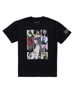 Taylor Swift | The Eras Tour Through London Black T-Shirt