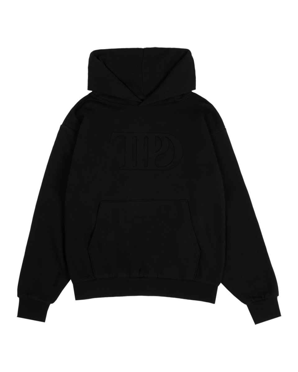TTPD Black Embossed Hoodie